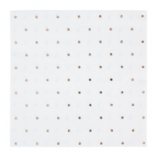 Hens Party Luncheon Size Napkins -  Metallic Rose Gold Polka Dot 
